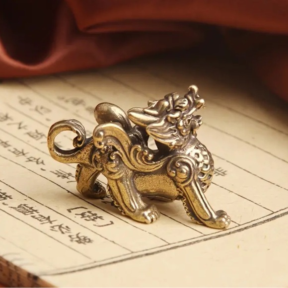 Collectable Brass Kylin dragon - Picture 5 of 8